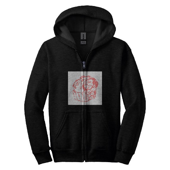 Sketching Sweetness Zip Hoodies