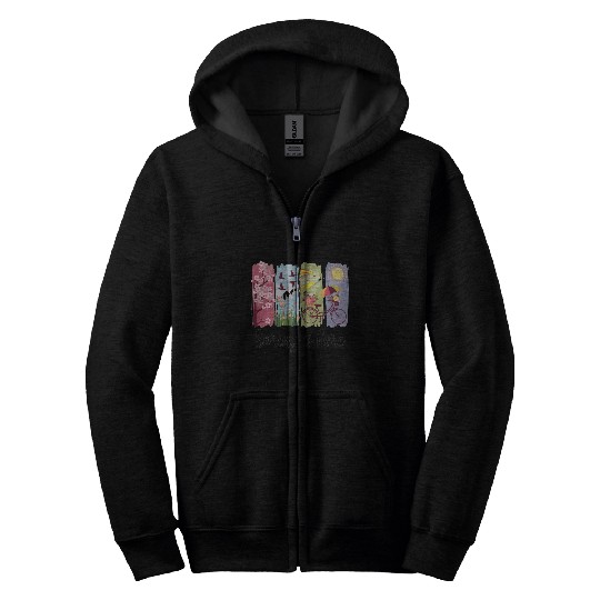 Spring Magic – Flowers, Bicycle & Nature Zip Hoodies