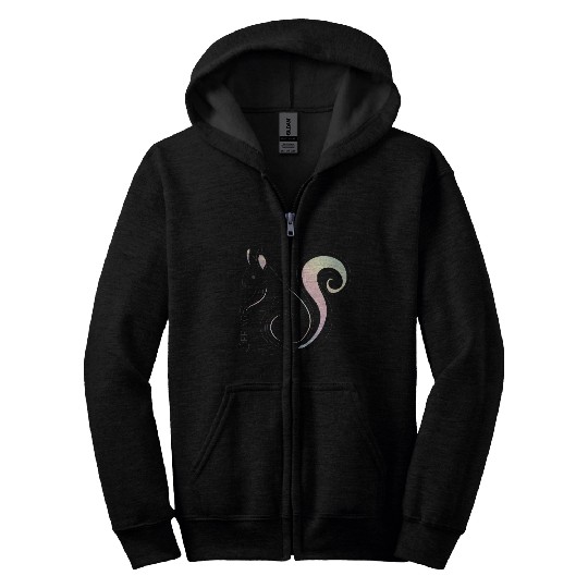 Squirrel Illustration - Spring Inspiration Zip Hoodies