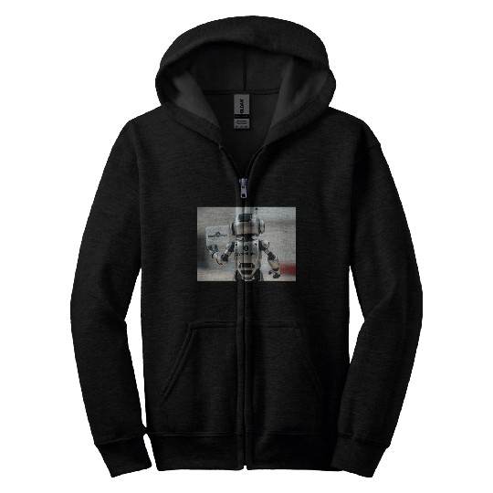 Rocketman Robot Zip Hoodies