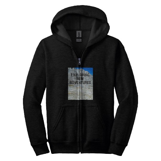 EXPLORING NEW ADVENTURES Zip Hoodies