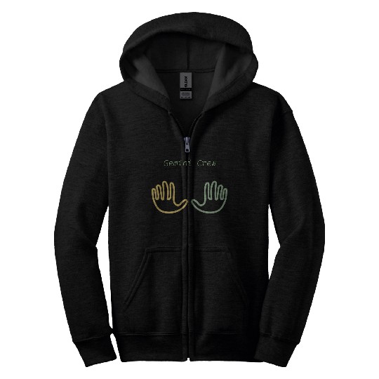 New, Original Gemini Symbol Zip Hoodies
