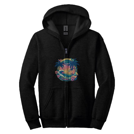 Summer Design Zip Hoodies