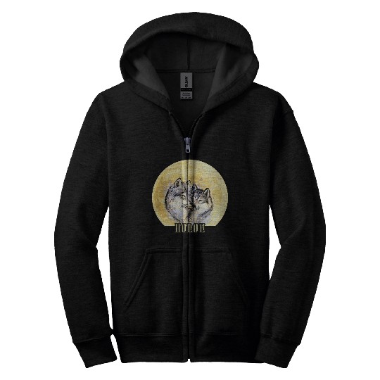 Wolf Honor Zip Hoodies – Majestic Wolves Under