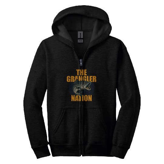 Grangler Nation (Striped Bass) Zip Hoodies