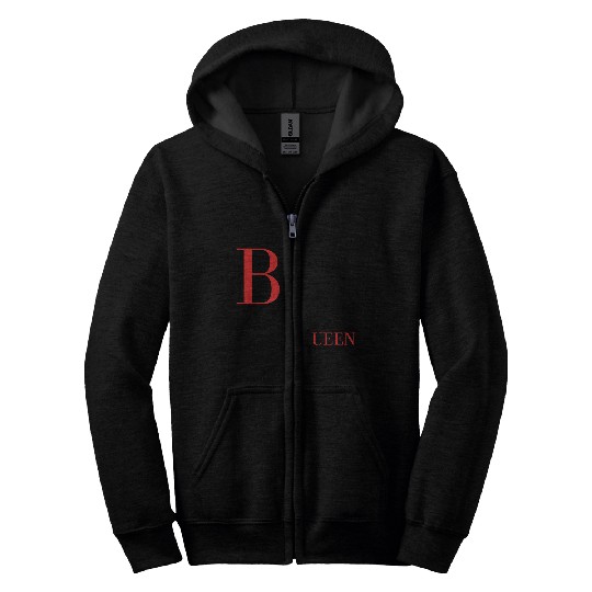 Bougie Queen Red&Black Zip Hoodies