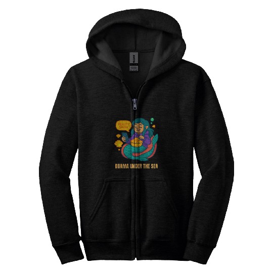 Drama Under the Sea Zip Hoodies