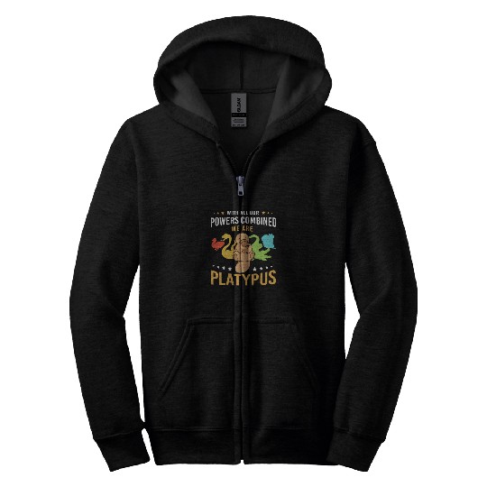 Animal Lover Platypus Zip Hoodies
