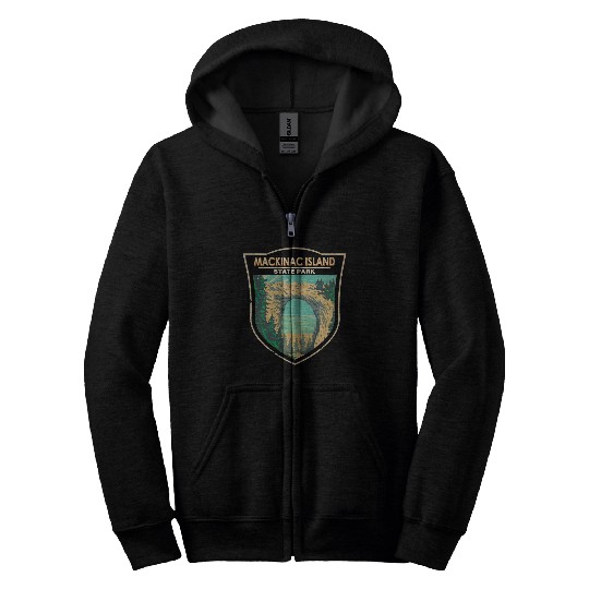 Mackinac Island Zip Hoodies