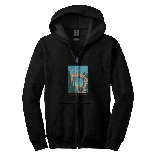 Mackinac Island Zip Hoodies