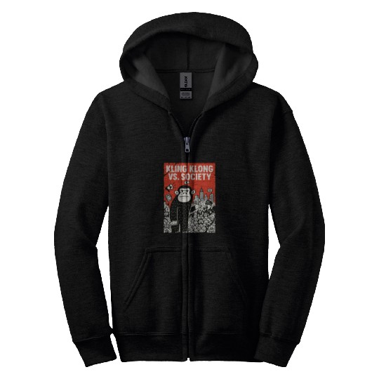 Kling Klong vs. Society – Protest Ape Zip Hoodies