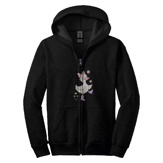 Silly Goose on the Loose Zip Hoodies