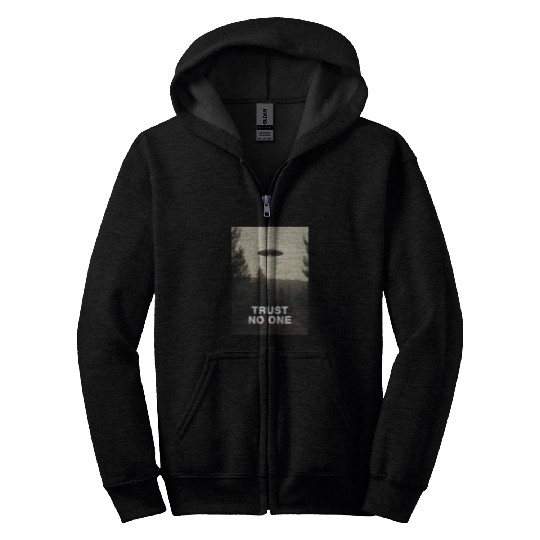 Trust No One/The X-Files poster, S01E24 1994 Zip Hoodies