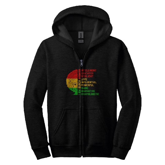 Juneteenth Day Zip Hoodies