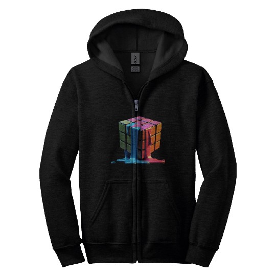 Rubiks Cube Zip Hoodies