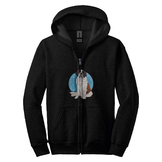 Saint Bernard Dog Owner St. Bernards Zip Hoodies