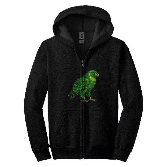 Green hawk Zip Hoodies