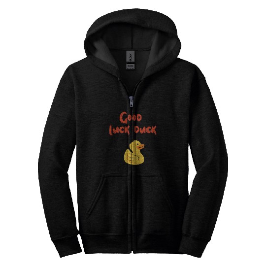 Good luck duck Zip Hoodies