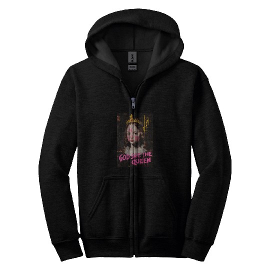 God Save the Queen Zip Hoodies