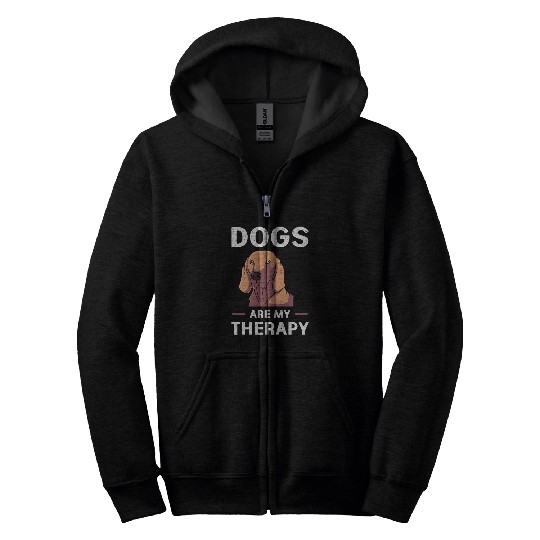 Therapy Dog Treatment Dog Lover Zip Hoodies