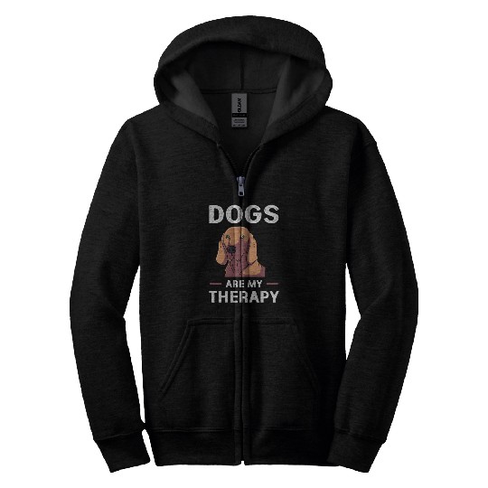 Therapy Dog Treatment Dog Lover Zip Hoodies