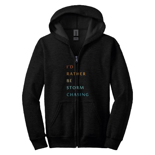 Storm Chaser Tornado Storm Chasing Zip Hoodies