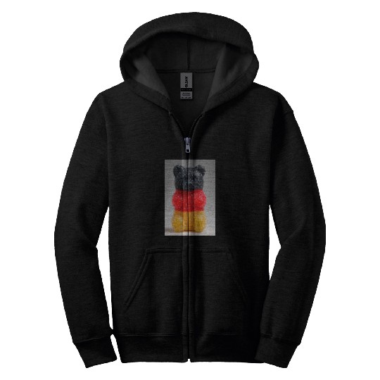 German Flag Gummy Bear Zip Hoodies