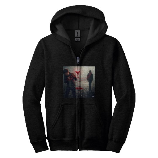 The Bleeding Heart Zip Hoodies