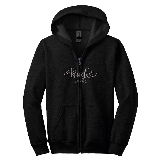 bride to be (light pink) Zip Hoodies