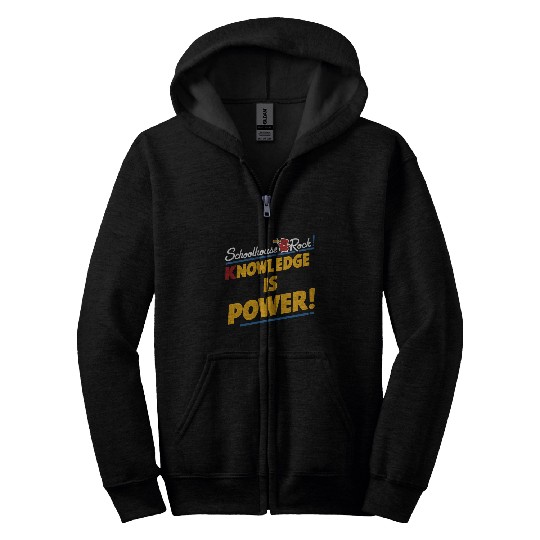 Schoolhouse Rock Knowledge is Power Back to School Zip Hoodies