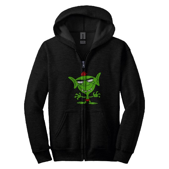 green goblin Zip Hoodies