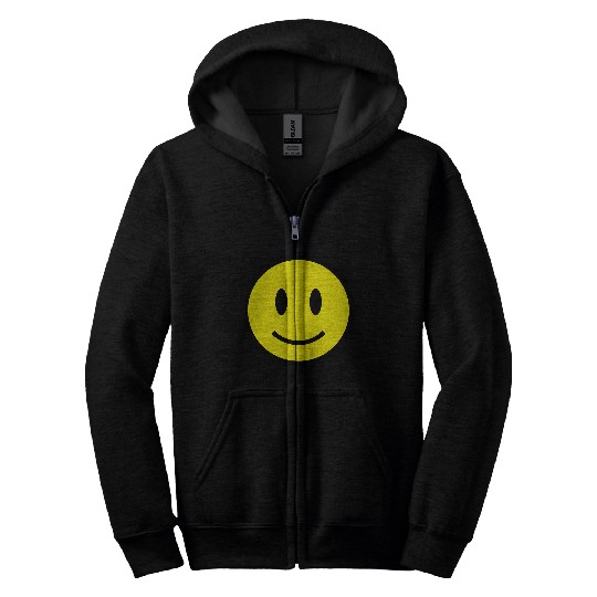 Smiley Face Icon 2c Zip Hoodies