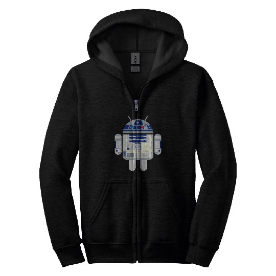 R2D2 Android Zip Hoodies
