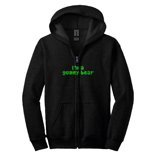 I'm A Gummy Bear Lyrics Zip Hoodies