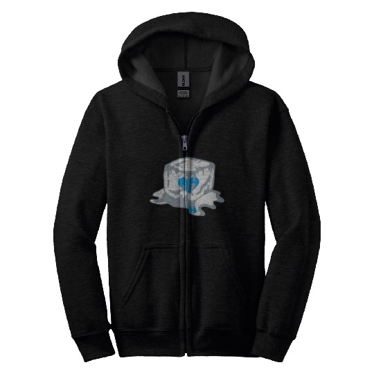 Ice Cube Heart Zip Hoodies