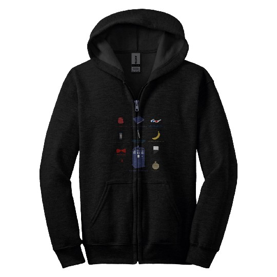Doctor Who Items Zip Hoodies