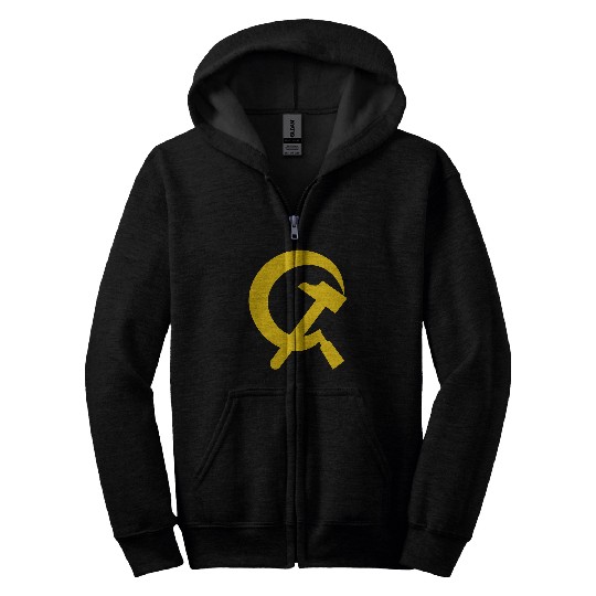 Hammer and sickle Zip Hoodies