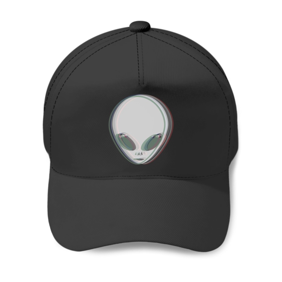 Trippy alien head 2face illusion Techno Rave EDM Festival Baseball Caps