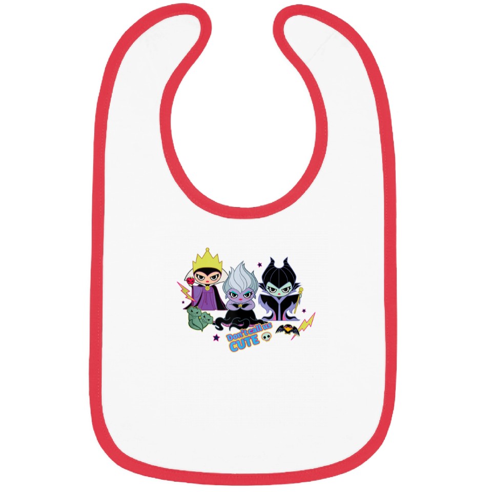 Disney Villains Chibi Dont Call Us Cute Bibs | ID 20959225 by Elaine ...