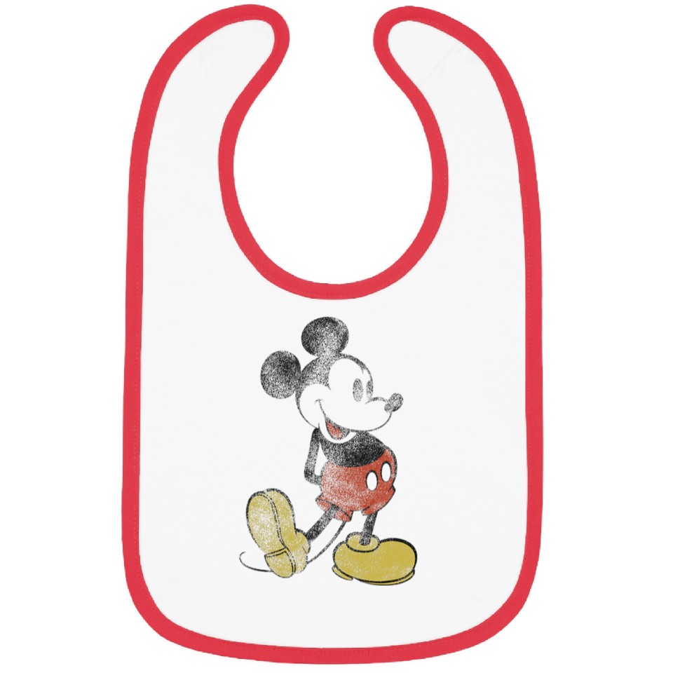 Disney Mickey Mouse Distressed Classic Pose Bibs | ID 21711091 by ...