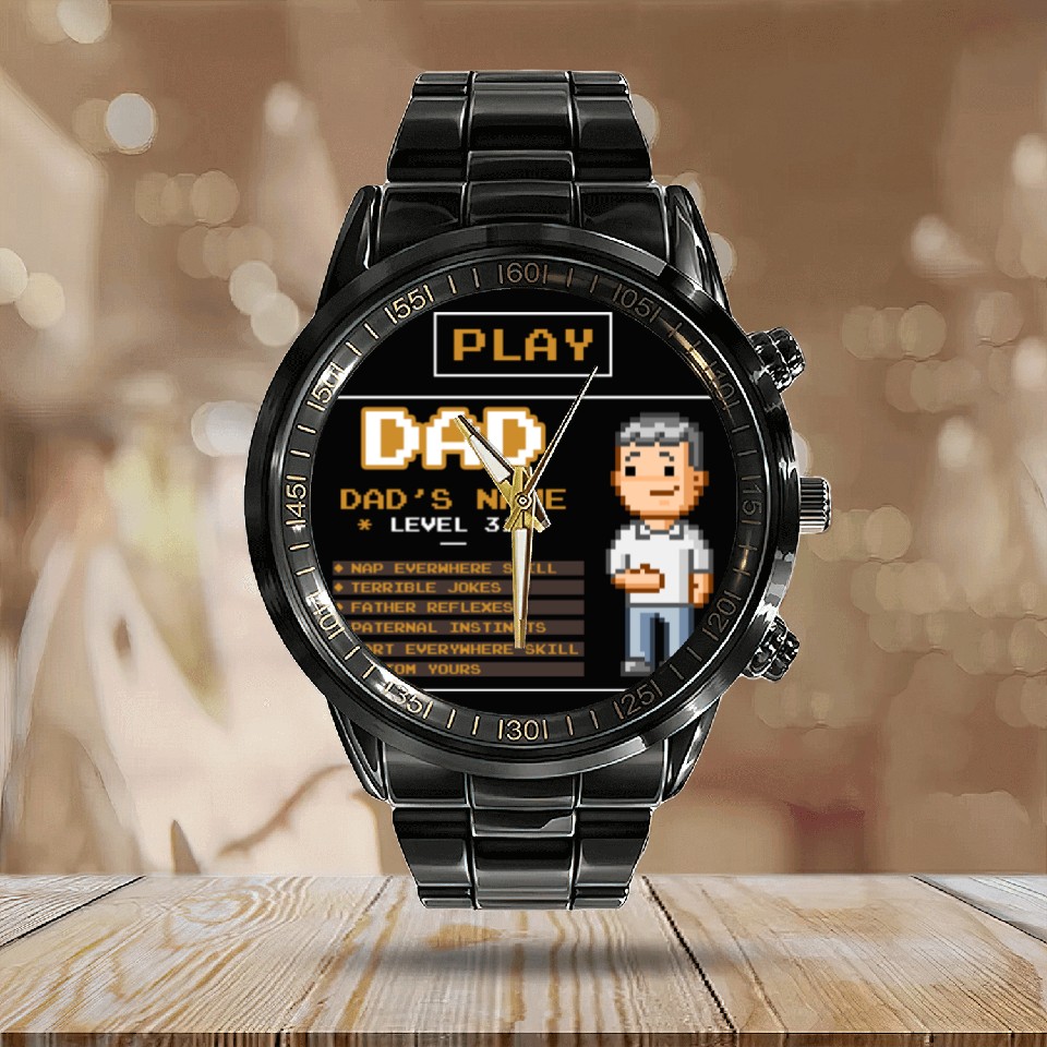 Discover play dad - father's day gift Calendar Steel Band Watch