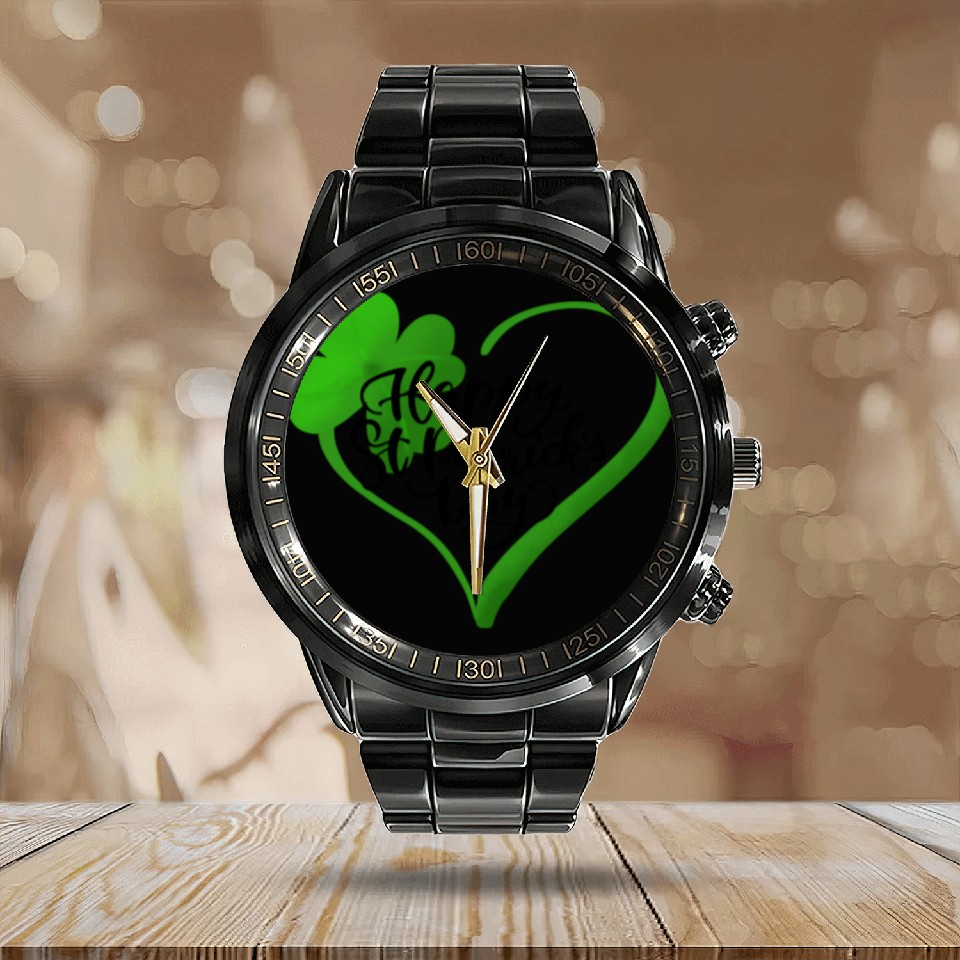 Discover HEART ST PATRICK Calendar Steel Band Watch