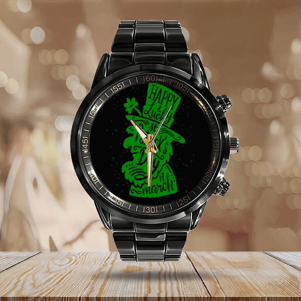 Discover the St. Patrick Calendar Steel Band Watch