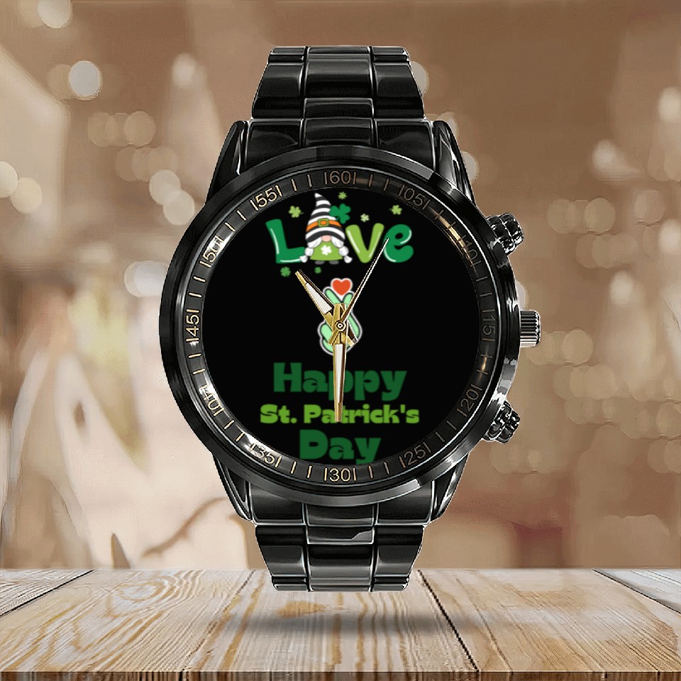 Discover Lucky Shenanigans and Green Cheer for St. Patrick’ Calendar Steel Band Watch