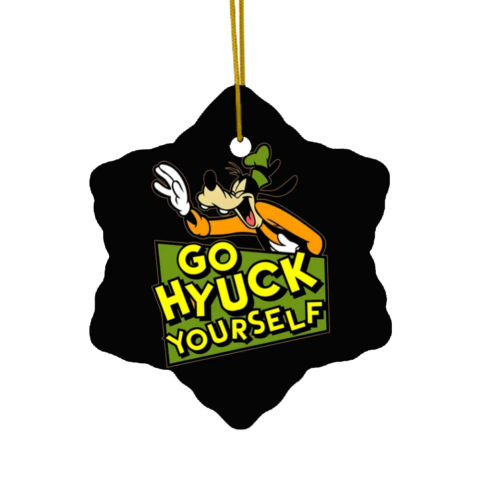 Goofy Disney Go Hyuck Yourself Ceramic Ornaments, Disney A Goofy Movie