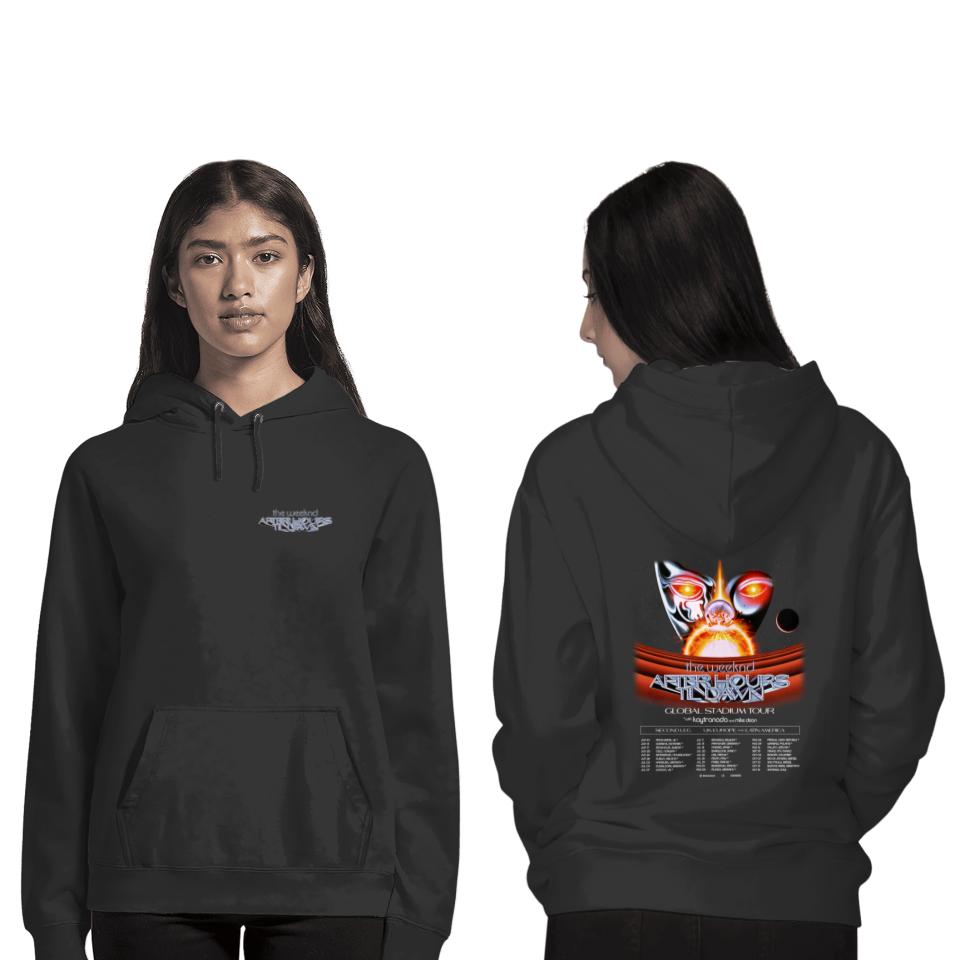The After Hours Til Dawn 2023 Tour Double Sided Hoodies, After Hours Tour Concert Double Sided Hoodies