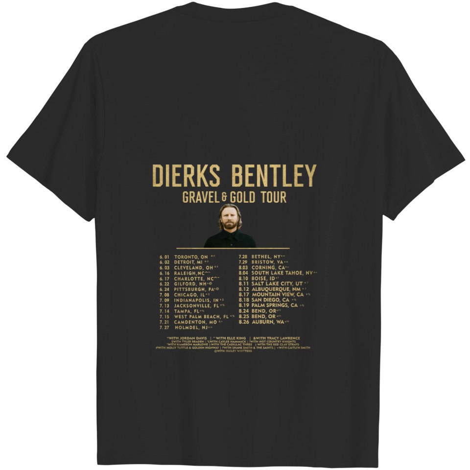 Dierks Bentley Gravel And Gold 2023 Tour Shirt, Dierks Bentley Country Music Shirt