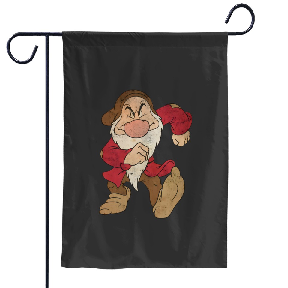 Grumpy Dwarfs Garden Flags Retro Disney Snow White Grumpy Garden Flags ...