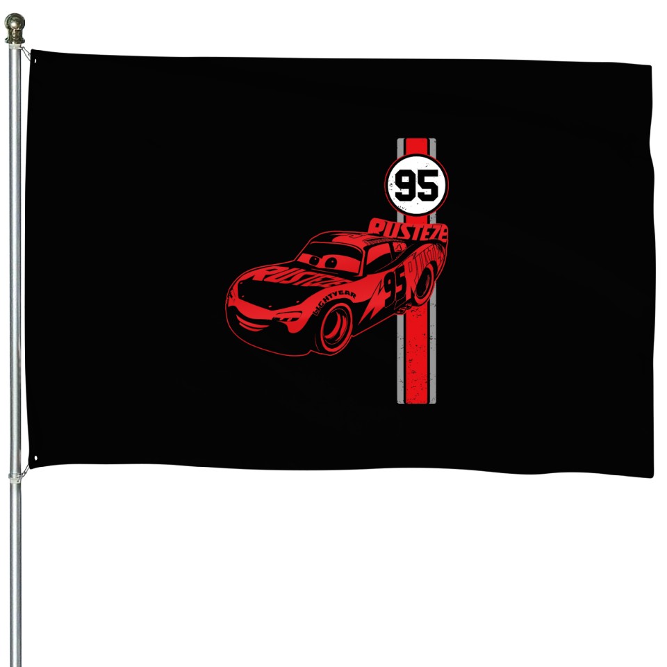 Disney Pixar Cars 3 Lighting McQueen Jersey Graphic House Flags | ID ...