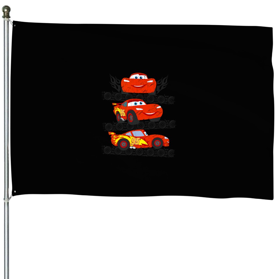 Disney Pixar Cars Lightning McQueen Racing Tires House Flags | ID ...